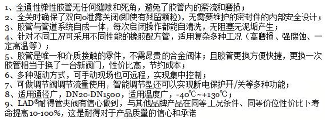 特制高耐溫耐磨耐腐蝕氣動管夾閥特點(diǎn)